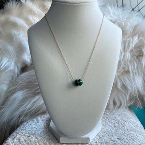Two Malachite Bead Necklace